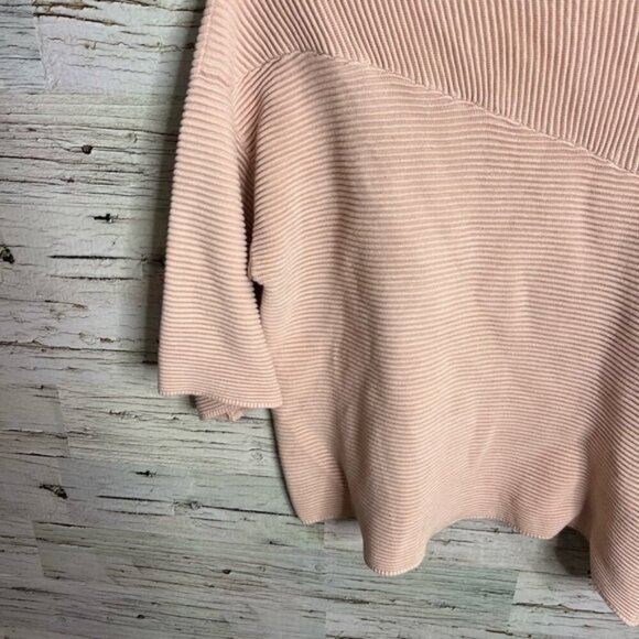 Marla Wynne Pink Ribbed Women's Sweater Size L - Picture 3 of 9